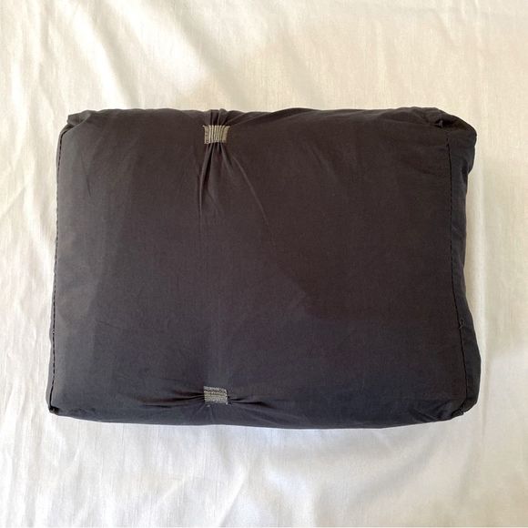 INK+IVY Masie Elastic Embroidered Gray Cotton FULL QUEEN Duvet Cover Set 3pc - Picture 6 of 10